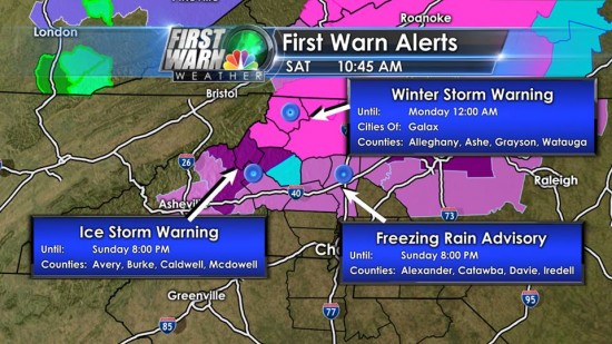 Ice Warnings Dec 7