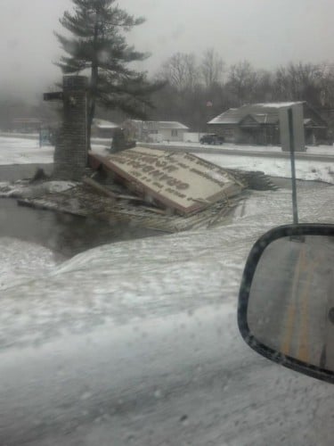 Grandfather sign down March 30