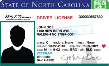 Veteran Drive License