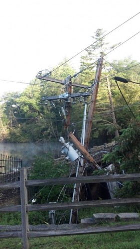 Aug 26, Blowing Rock broke pole