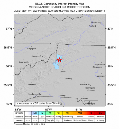 earthquake Aug 24