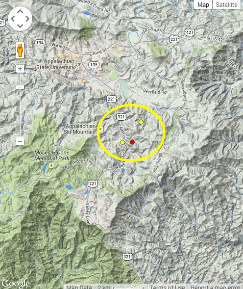 earthquake map Brad Panovich