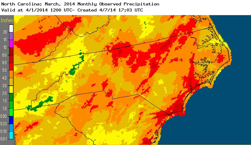 March 2014 precipation