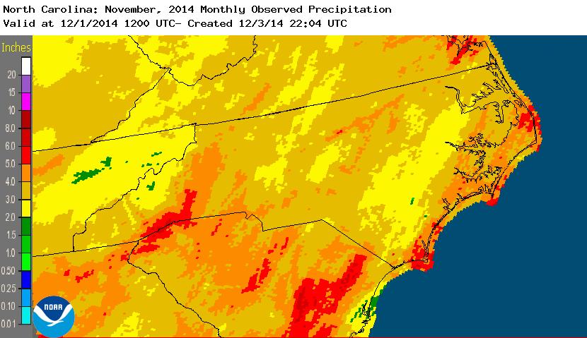 November 2014 precipitation