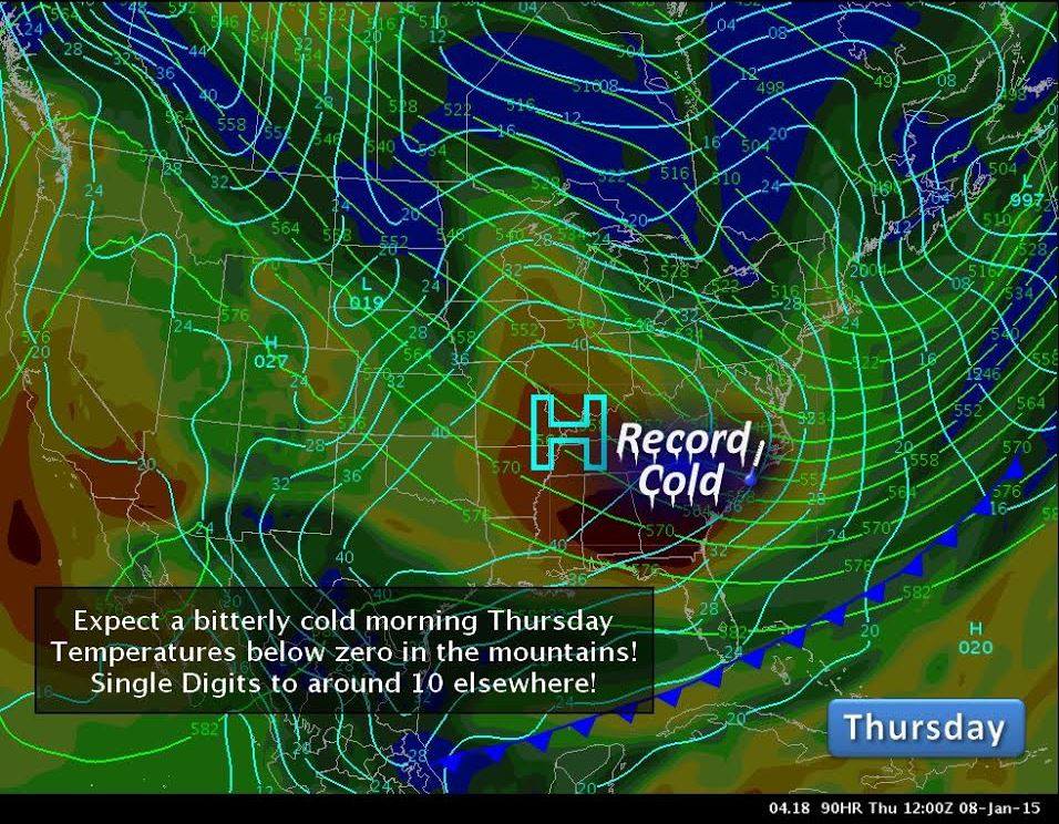 Thursday Jan 8 map