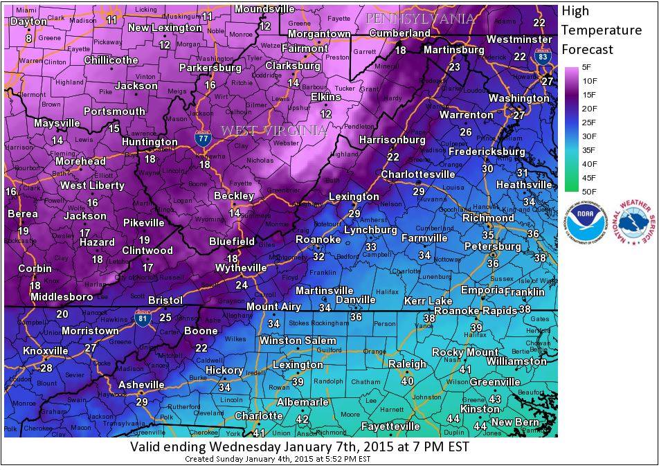 cold Jan map