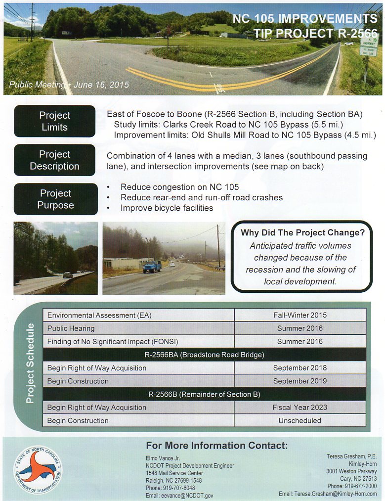 105 widening info sheet (1)