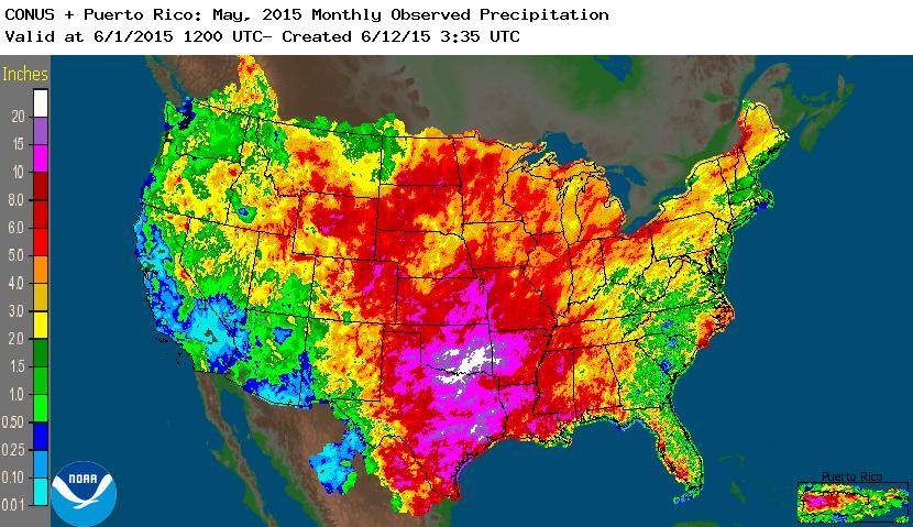 rainfall May 2015 nationwide