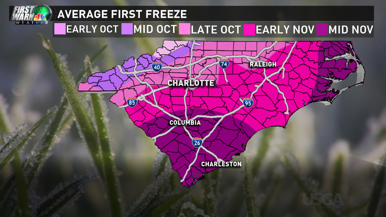 frost freeze WCNC graphic