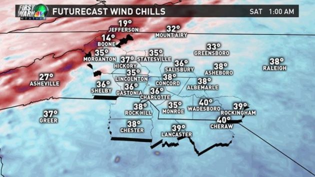 Nov 13 windchill forecast