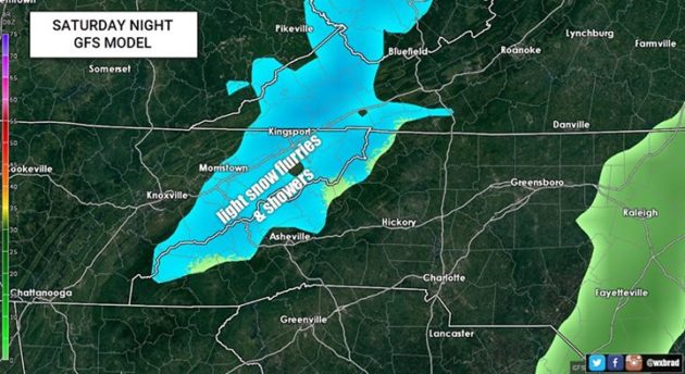 weekend snow possible Nov 19